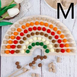 image-Rainbow Hair Ball Building Blocks Baby Early Education Educational Toys