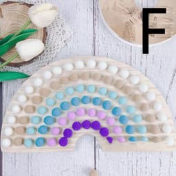 image-Rainbow Hair Ball Building Blocks Baby Early Education Educational Toys