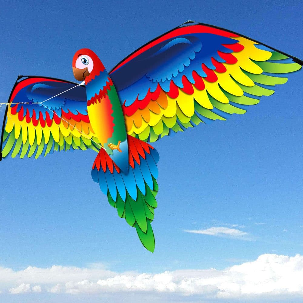 image-Kite Animal Kite Large Size 3D Parrot Kite 3D Parrot Kite New