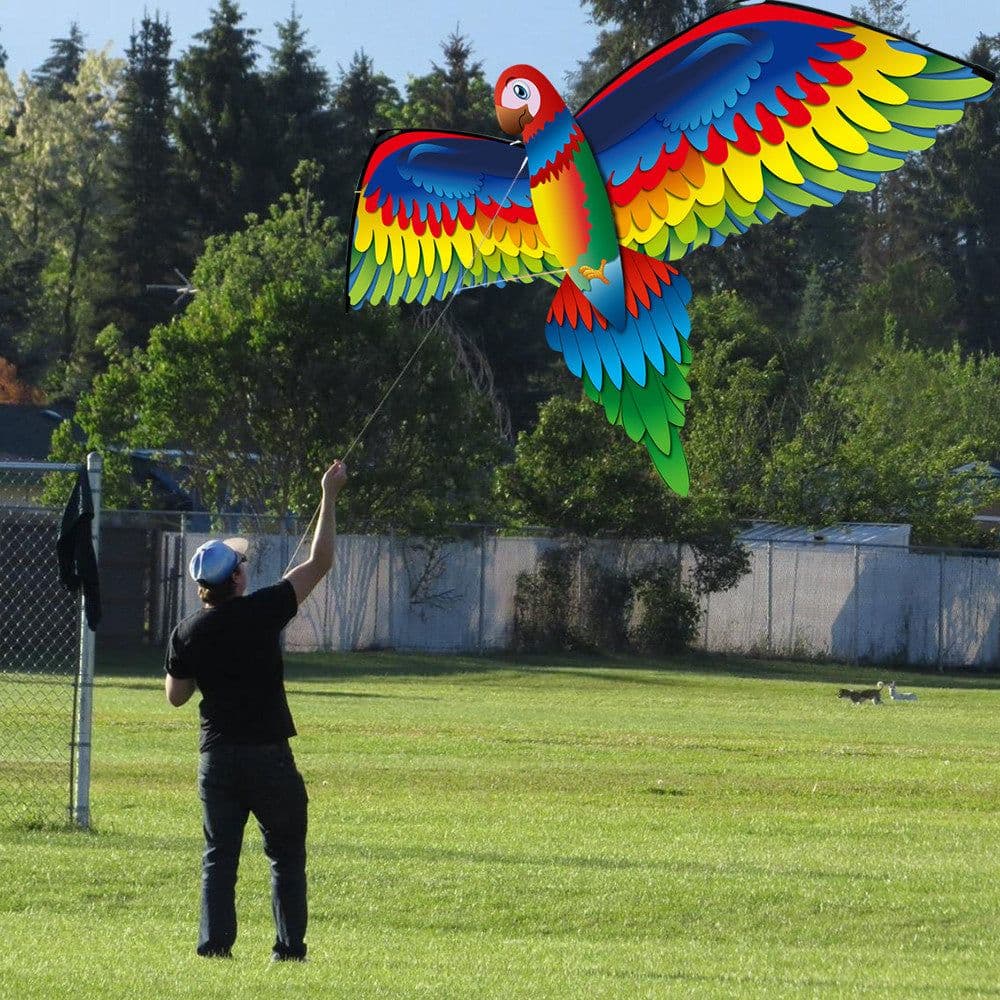 image-Kite Animal Kite Large Size 3D Parrot Kite 3D Parrot Kite New