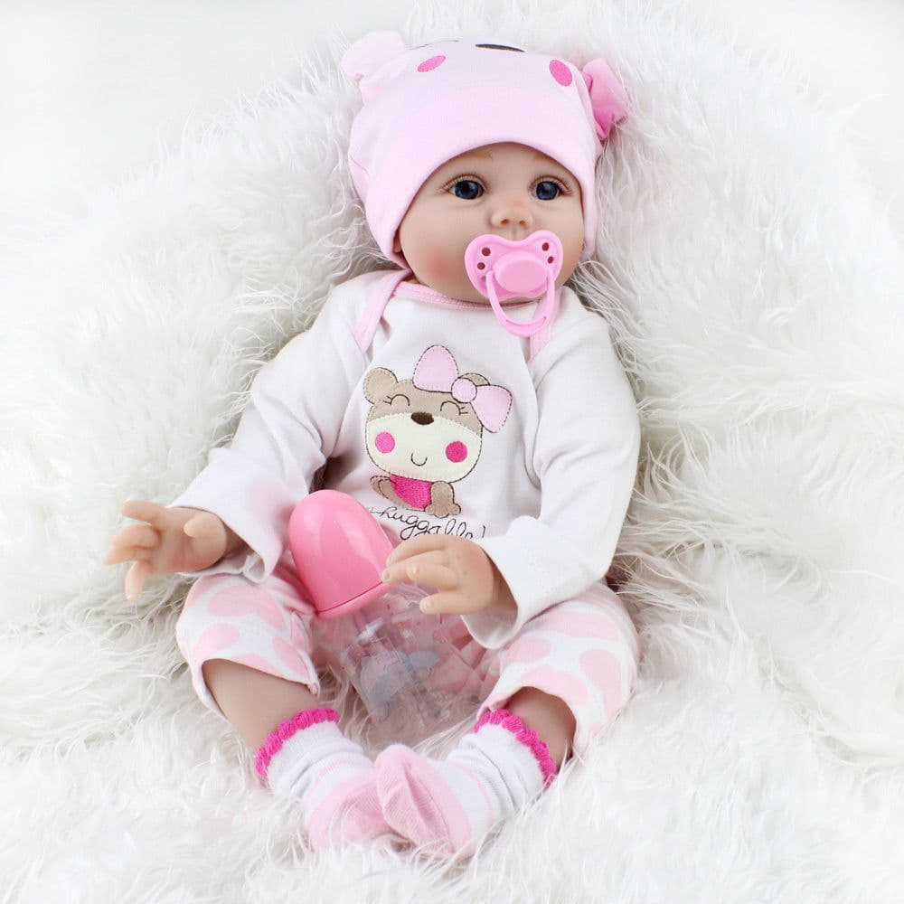 image-Simulation Rebirth Baby Doll Spot Straight Hair Ebayamazon Hot Selling Children's Birthday Surprise Gift Toy