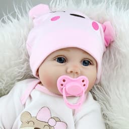 image-Simulation Rebirth Baby Doll Spot Straight Hair Ebayamazon Hot Selling Children's Birthday Surprise Gift Toy