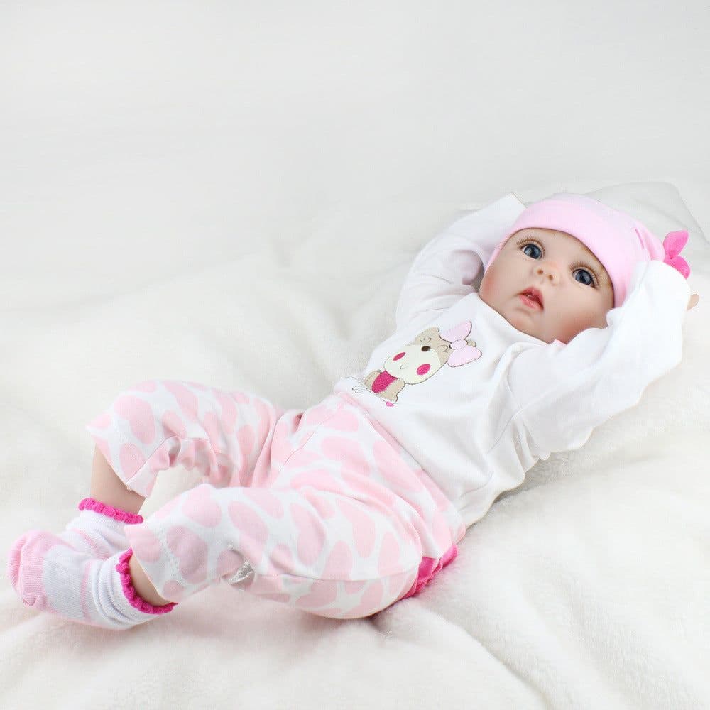 image-Simulation Rebirth Baby Doll Spot Straight Hair Ebayamazon Hot Selling Children's Birthday Surprise Gift Toy