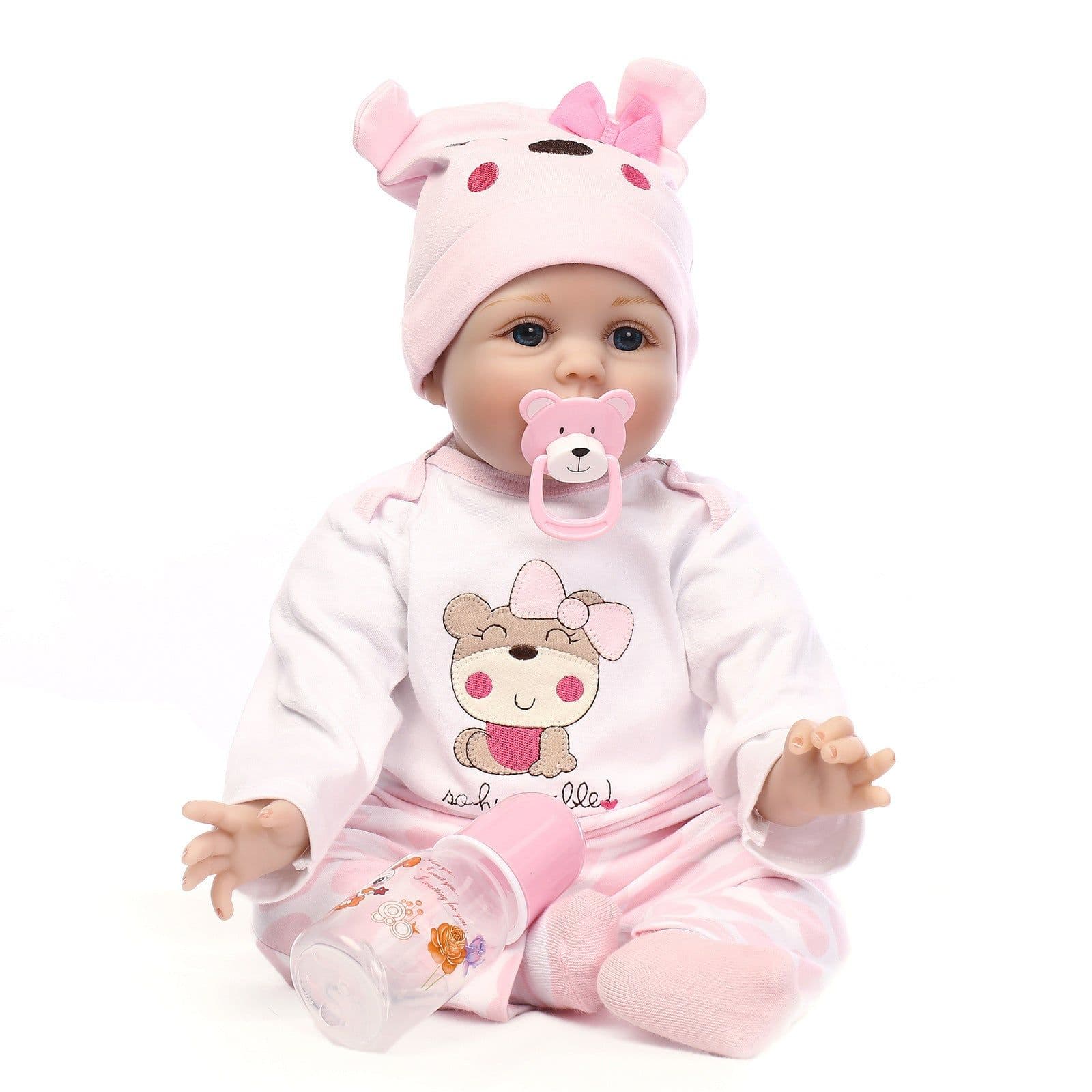 image-Simulation Rebirth Baby Doll Spot Straight Hair Ebayamazon Hot Selling Children's Birthday Surprise Gift Toy