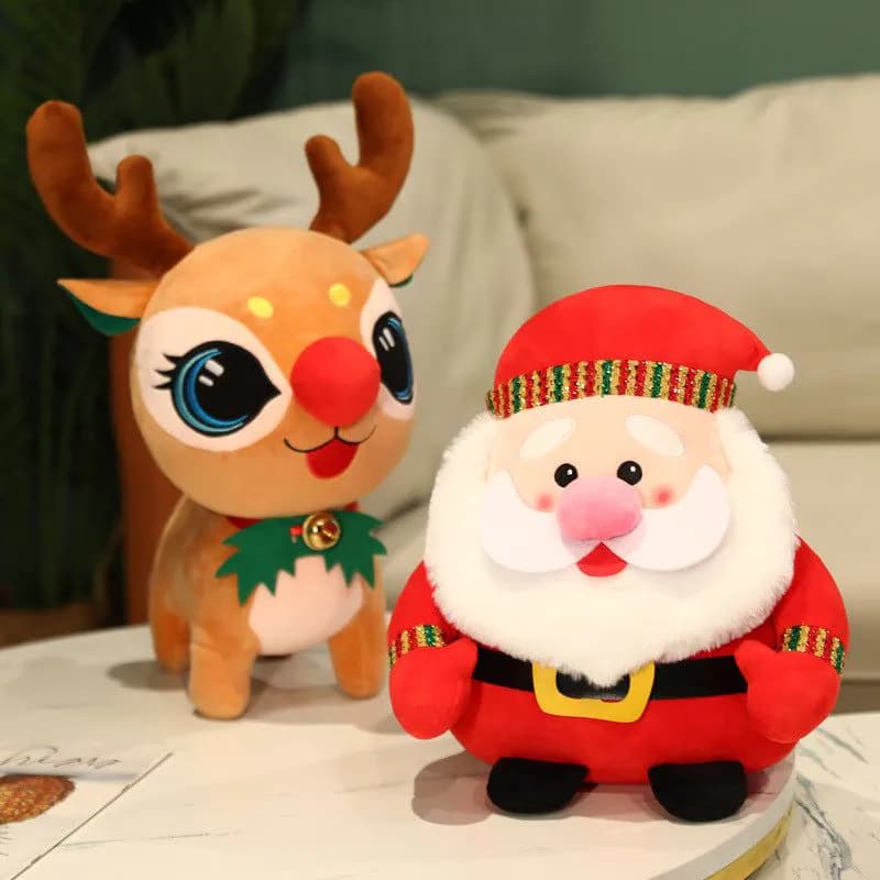 image-Cartoon Christmas Elk Plush Toys Give Girls Dolls