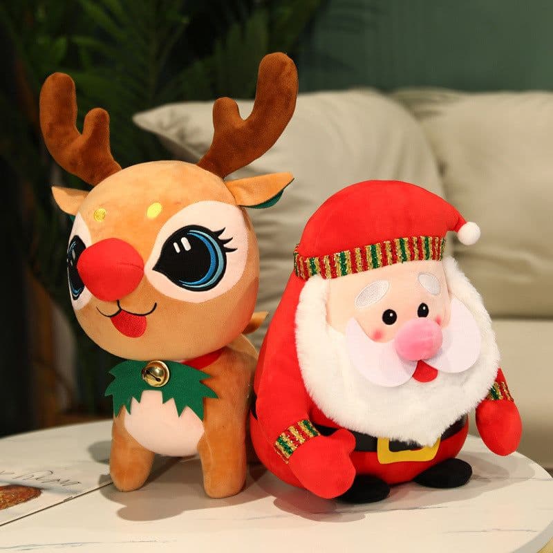 image-Cartoon Christmas Elk Plush Toys Give Girls Dolls