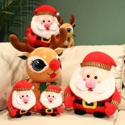 image-Cartoon Christmas Elk Plush Toys Give Girls Dolls