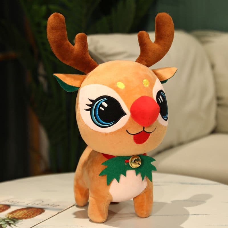 image-Cartoon Christmas Elk Plush Toys Give Girls Dolls