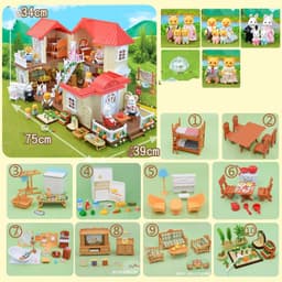 image-Forest Light Big House Play Every Family Toy Villa Doll Room Senbel Family Children Boy Girl Birthday Gift
