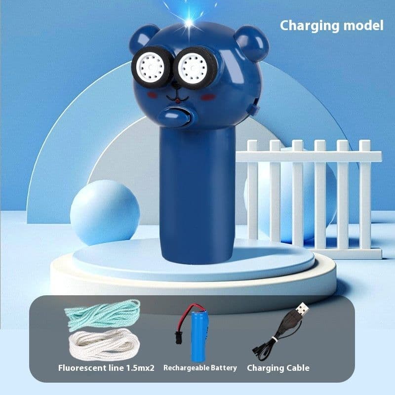 image-Luminous Rope Transmitter Electric Propeller Cat Teaser Toy