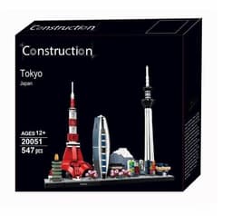 image-Architecture Paris Dubai London Sydney Chicago Shanghai Building Blocks Kit Bricks Classic City Model Kid Toys For Children Gift
