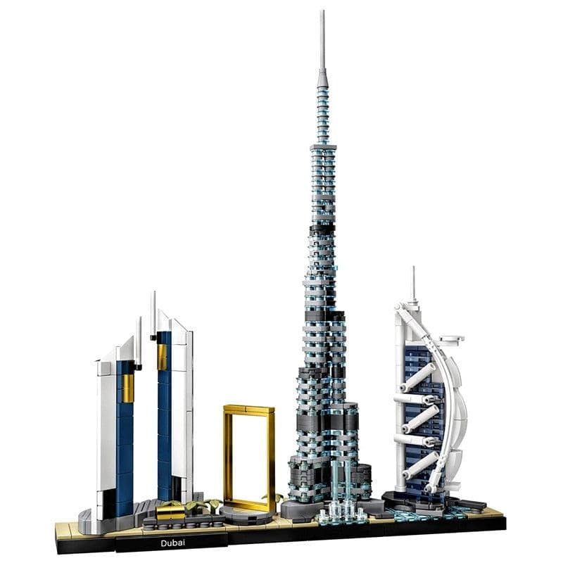 image-Architecture Paris Dubai London Sydney Chicago Shanghai Building Blocks Kit Bricks Classic City Model Kid Toys For Children Gift