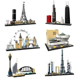 image-Architecture Paris Dubai London Sydney Chicago Shanghai Building Blocks Kit Bricks Classic City Model Kid Toys For Children Gift