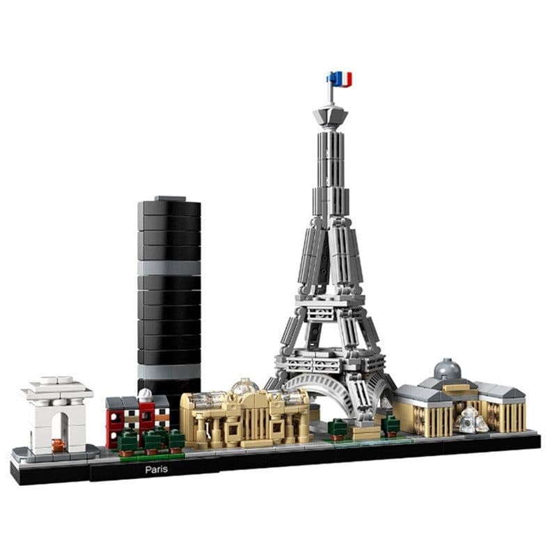 image-Architecture Paris Dubai London Sydney Chicago Shanghai Building Blocks Kit Bricks Classic City Model Kid Toys For Children Gift