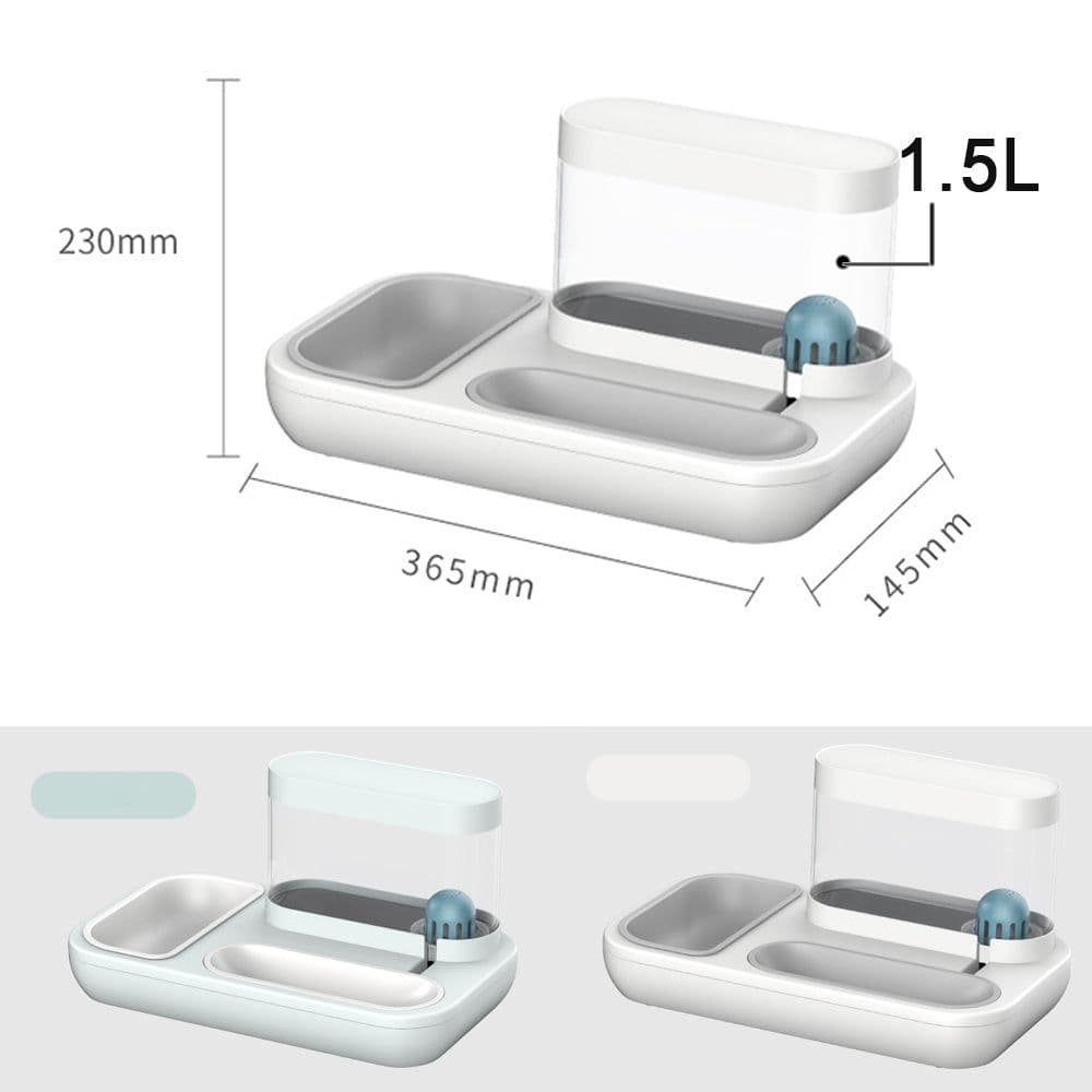 image-automatic pet cat feeder water dispenser
