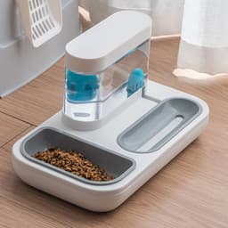 image-automatic pet cat feeder water dispenser