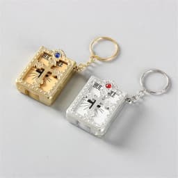 image-Mini HOLY Bible Keychain Religious Christian Jesus Cross Key Chain Women Prayer God Bless Gift Souvenirs Keyring