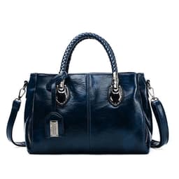 image-Vintage Oil Wax leather luxury handbags Women Bags