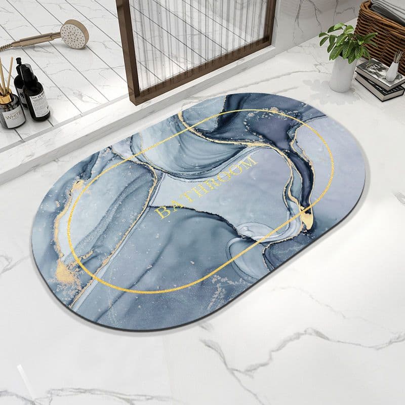 image-Napa Skin Super Absorbent Bath Mat Quick Drying Bathroom Rug Modern Simple Non-slip Floor Carpets Home Oil-proof Kitchen Mat