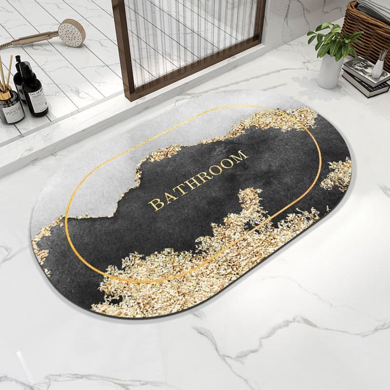 image-Napa Skin Super Absorbent Bath Mat Quick Drying Bathroom Rug Modern Simple Non-slip Floor Carpets Home Oil-proof Kitchen Mat