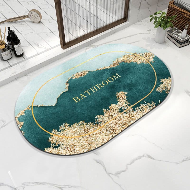 image-Napa Skin Super Absorbent Bath Mat Quick Drying Bathroom Rug Modern Simple Non-slip Floor Carpets Home Oil-proof Kitchen Mat