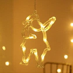 image-Star String Lights LED Christmas Curtain Lights Indoor Bedroom Home Party Decoration Snowman Christmas Tree Holiday Lights