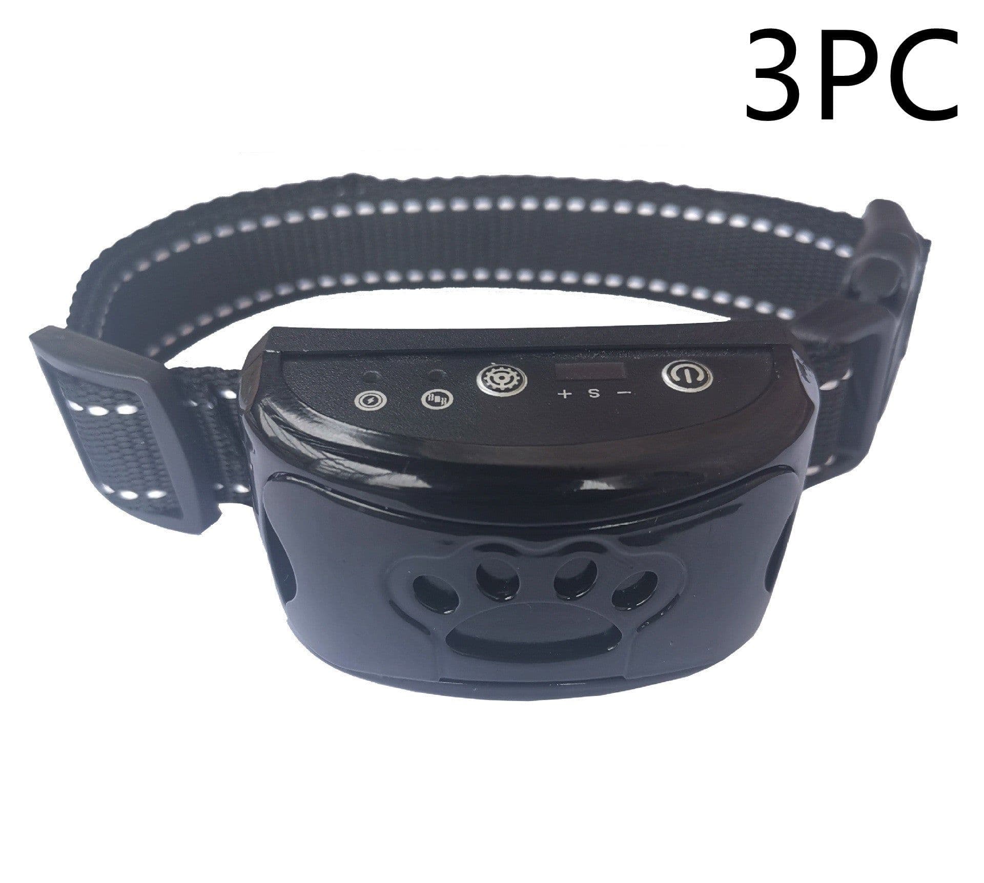 image-Dog Training Collar Waterproof Electric Pet Remote Control Rechargeable Dogs Trainer Bark Arrester With Shock Vibration Sound