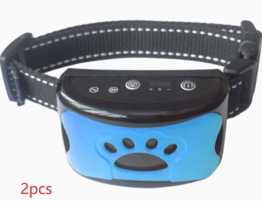 image-Dog Training Collar Waterproof Electric Pet Remote Control Rechargeable Dogs Trainer Bark Arrester With Shock Vibration Sound