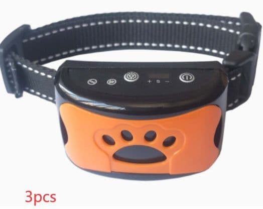 image-Dog Training Collar Waterproof Electric Pet Remote Control Rechargeable Dogs Trainer Bark Arrester With Shock Vibration Sound