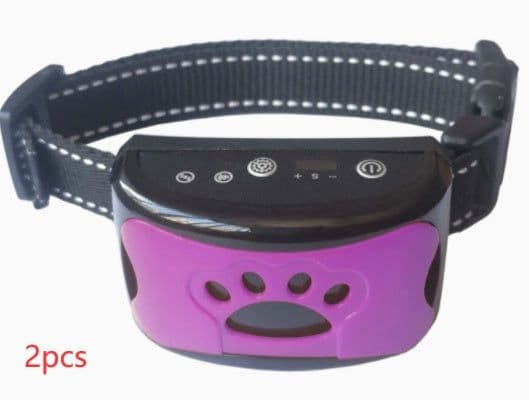 image-Dog Training Collar Waterproof Electric Pet Remote Control Rechargeable Dogs Trainer Bark Arrester With Shock Vibration Sound