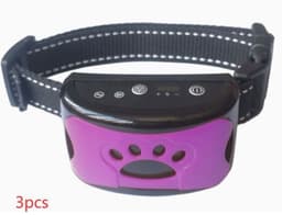 image-Dog Training Collar Waterproof Electric Pet Remote Control Rechargeable Dogs Trainer Bark Arrester With Shock Vibration Sound