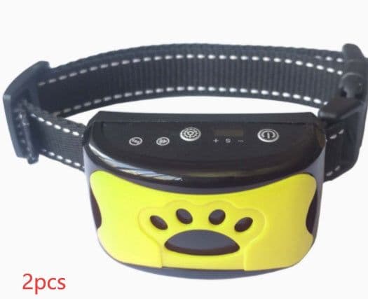 image-Dog Training Collar Waterproof Electric Pet Remote Control Rechargeable Dogs Trainer Bark Arrester With Shock Vibration Sound