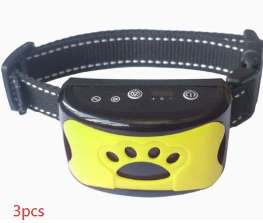 image-Dog Training Collar Waterproof Electric Pet Remote Control Rechargeable Dogs Trainer Bark Arrester With Shock Vibration Sound