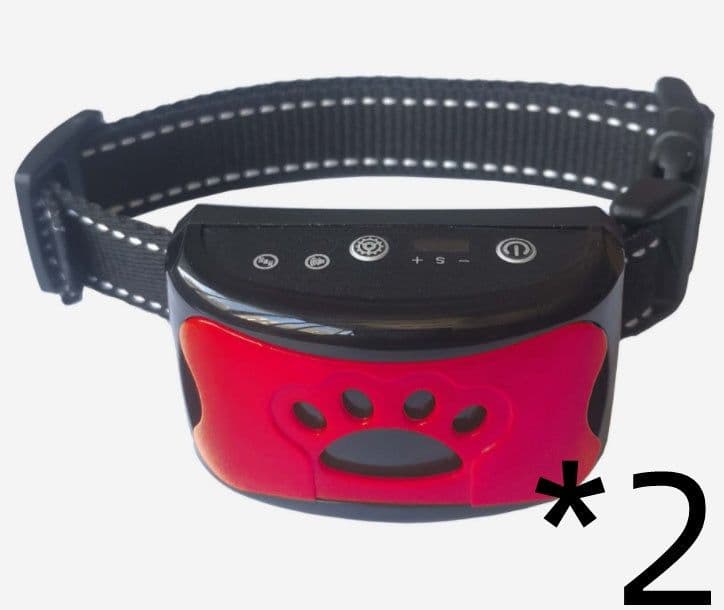 image-Dog Training Collar Waterproof Electric Pet Remote Control Rechargeable Dogs Trainer Bark Arrester With Shock Vibration Sound