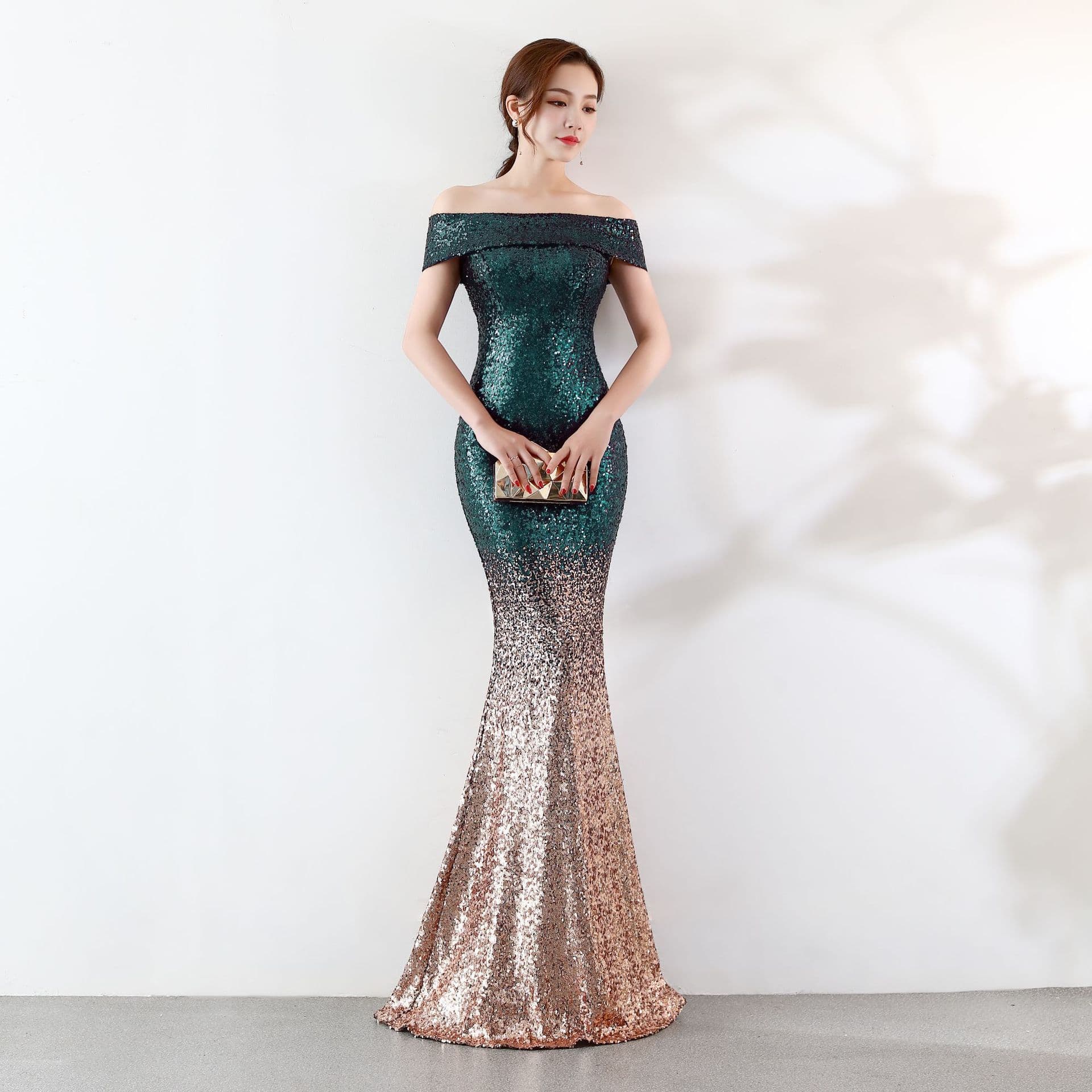 image-Birthday Party Dress Slimming Host Long Dress