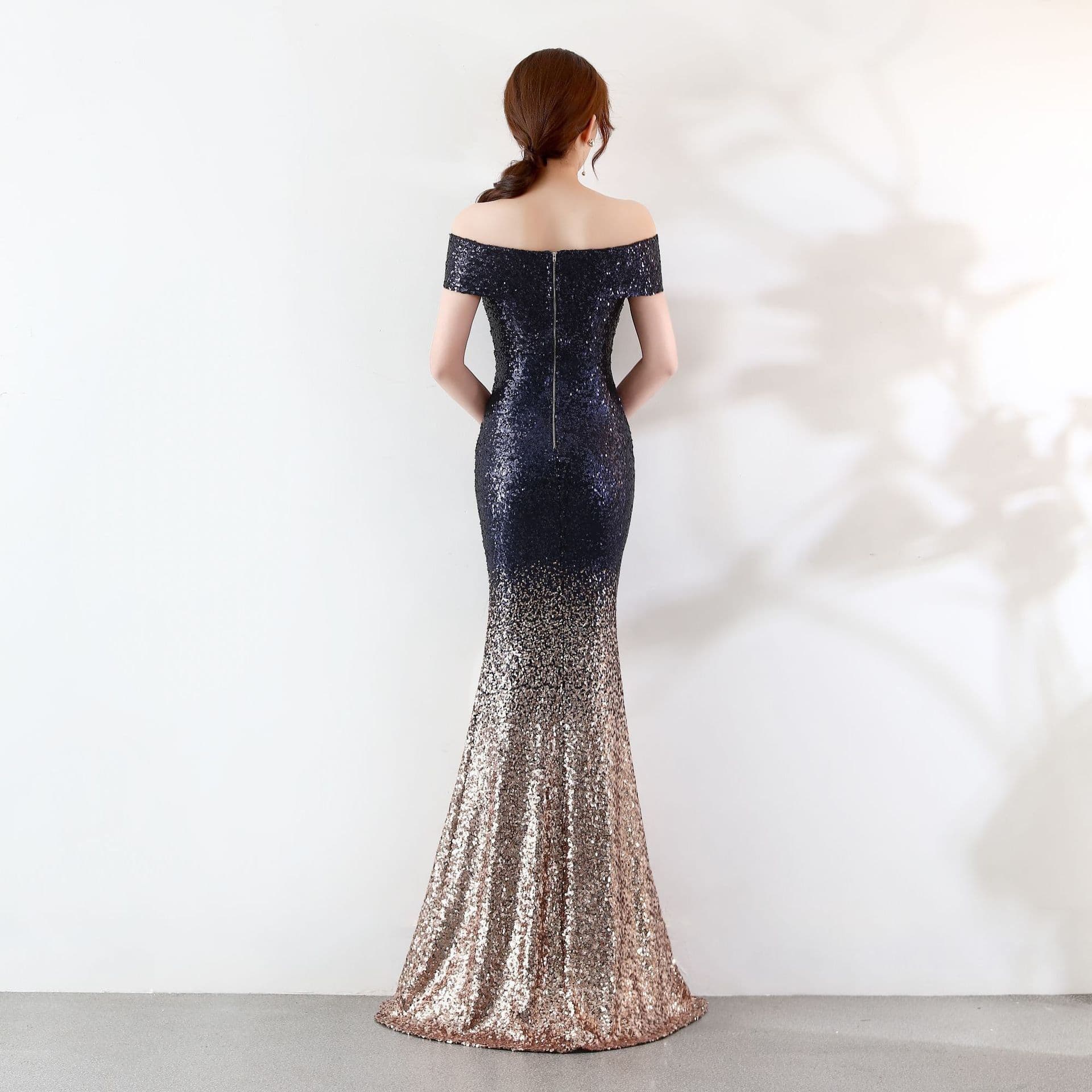 image-Birthday Party Dress Slimming Host Long Dress