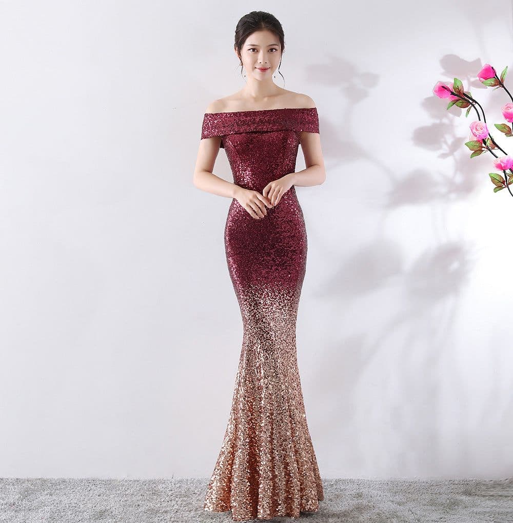 image-Birthday Party Dress Slimming Host Long Dress
