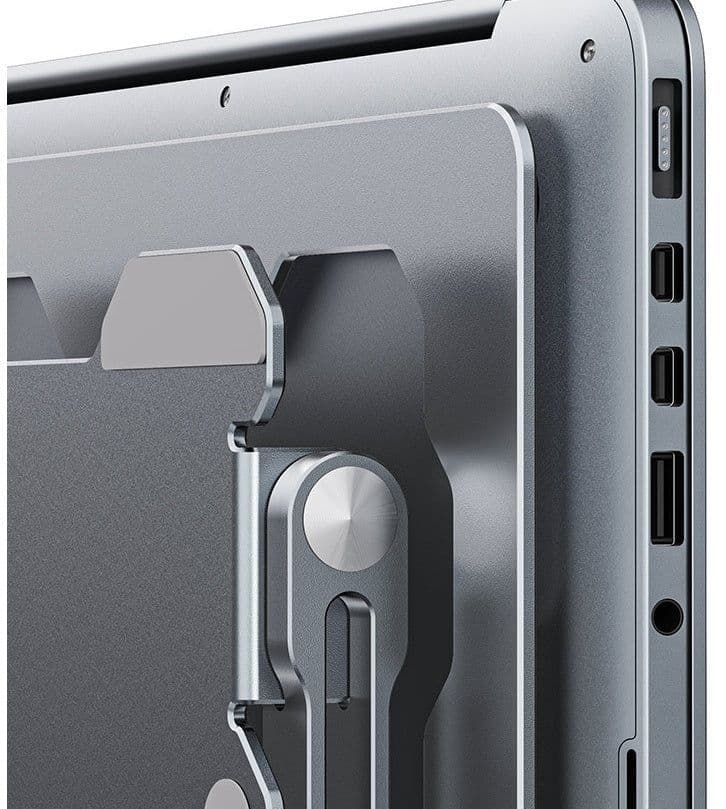 image-Adjustable Laptop Stand Portable Computer Stand Aluminum Alloy Laptop Riser Compatible Laptop Stand Holder