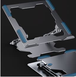 image-Adjustable Laptop Stand Portable Computer Stand Aluminum Alloy Laptop Riser Compatible Laptop Stand Holder
