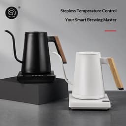 image-Smart Pour-Over Kettle Temperature-Controlled Coffee Kettle Stainless Steel Kettle Insulated Kettle