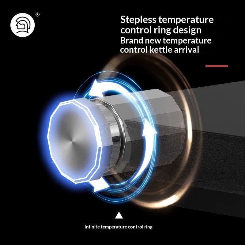 image-Smart Pour-Over Kettle Temperature-Controlled Coffee Kettle Stainless Steel Kettle Insulated Kettle