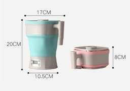 image-Silicone Folding Kettle Touch Travel Thermal Insulation Electric Heating Portable