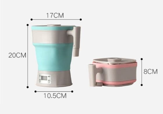 image-Silicone Folding Kettle Touch Travel Thermal Insulation Electric Heating Portable