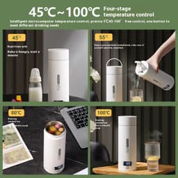 image-Office Travel Electric Heating Water Cup Fahrenheit Temperature Kettle