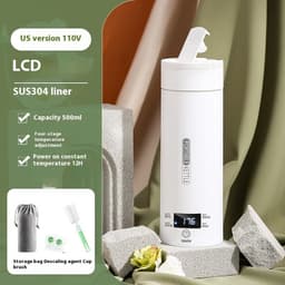 image-Office Travel Electric Heating Water Cup Fahrenheit Temperature Kettle