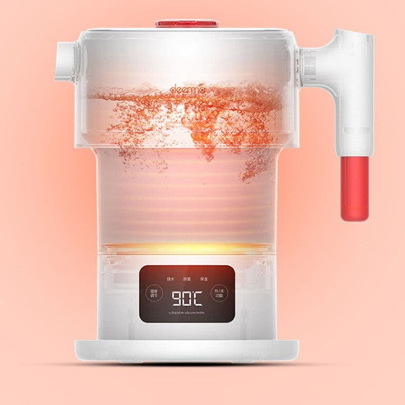 image-Portable Folding Kettle With Thermal Insulation And Electric Heating