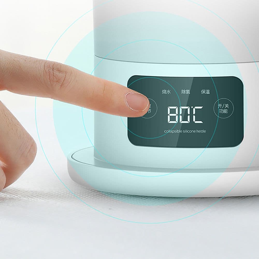 image-Portable Folding Kettle With Thermal Insulation And Electric Heating