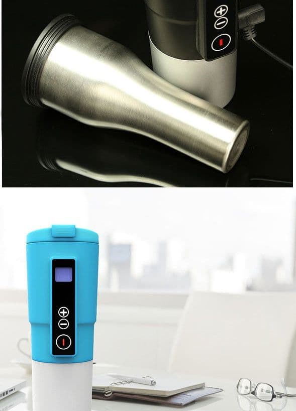 image-Car electric cup 12V car with water cup kettle kettle 304 stainless steel travel