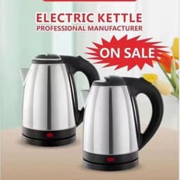 image-Stainless Steel Electric Kettle With A Steel Lid