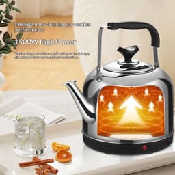 image-Stainless Steel Electric Kettle With Automatic Power-off